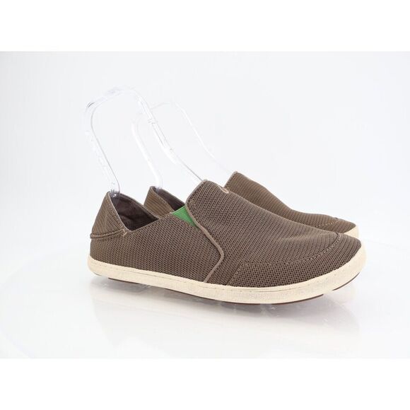 Olukai Nohea Mesh Shoe Men's Size 10 Tan Brown Loafer Casual Slip On Convertible - Picture 1 of 10